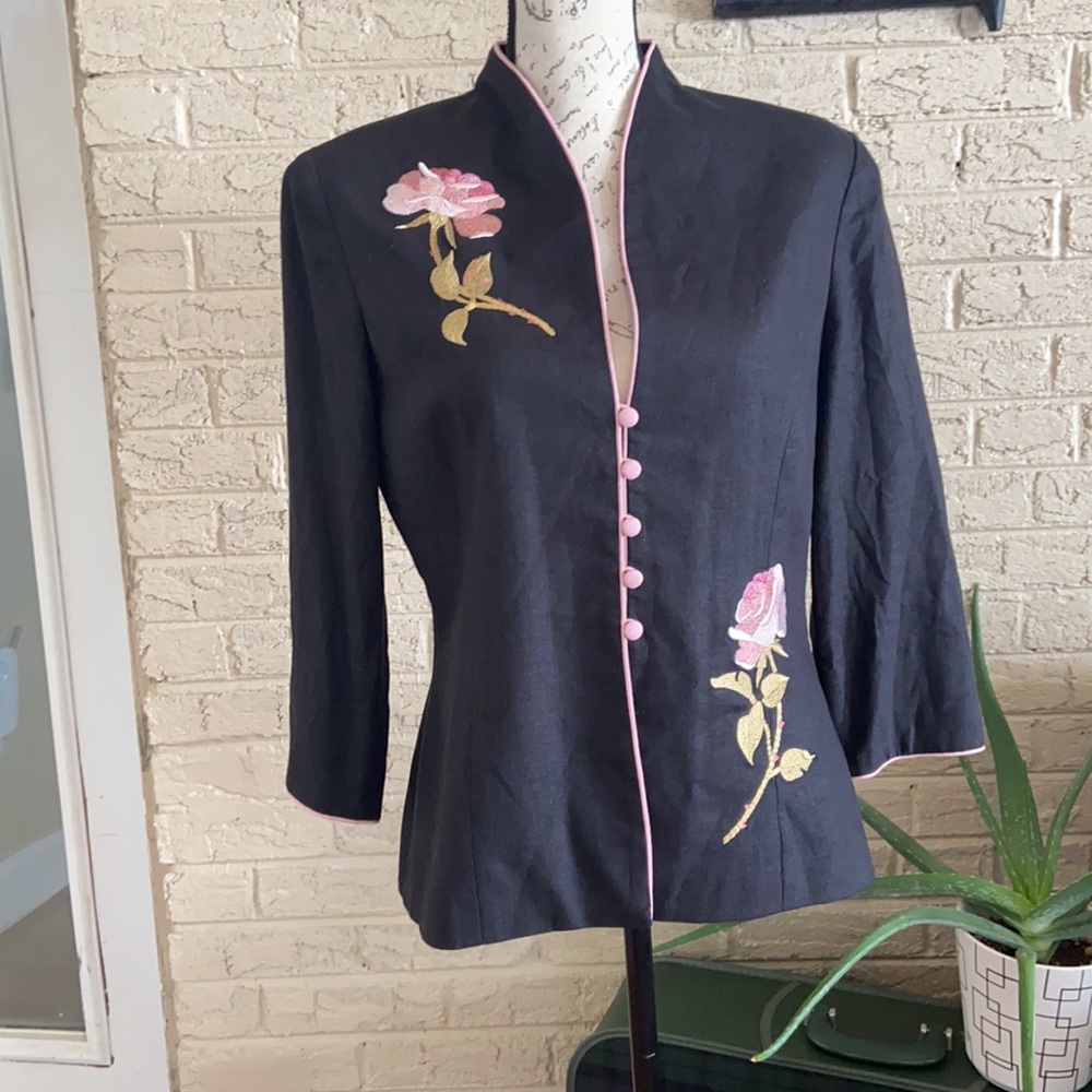 Vintage Embroidered Blazer